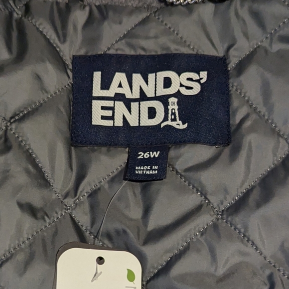Lands' End | Insulated Wool Primaloft Longline Coat | Gray | 26W - Picture 4 of 5